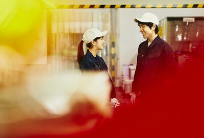 employees talking